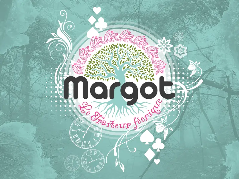 logo Margot le traiteur féerique - graphiste web print freelance
