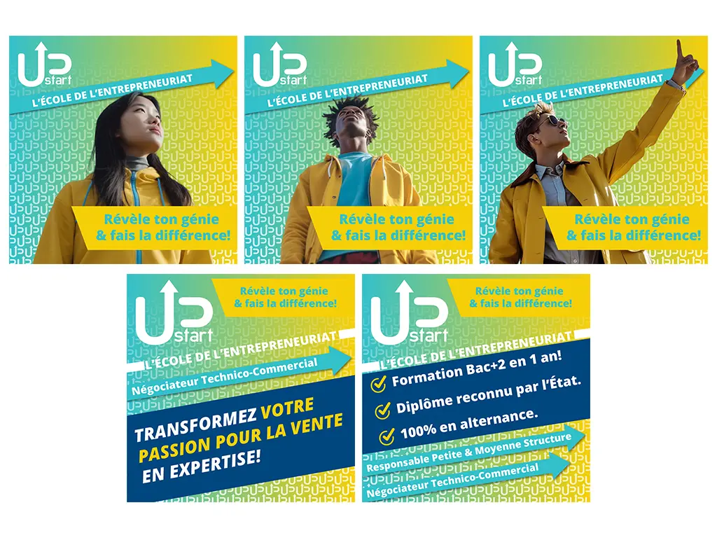 post instagram upstart - graphiste web print freelance