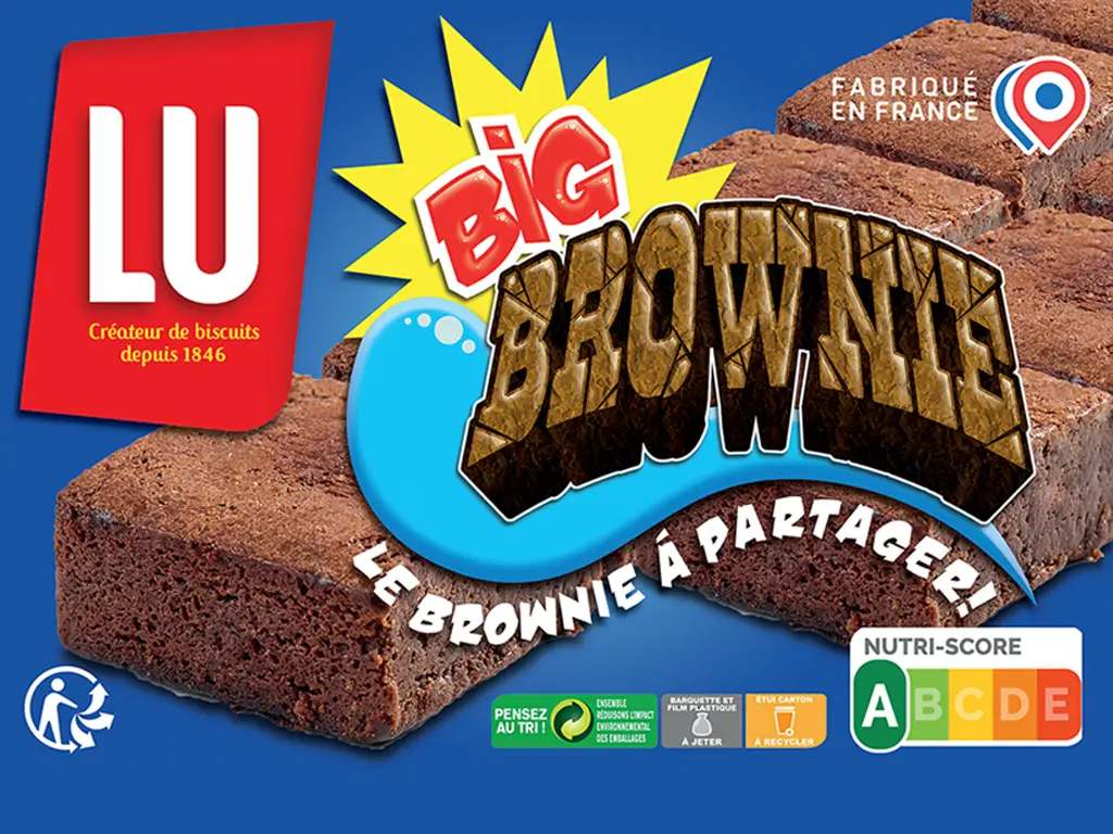 packaging big brownie de LU - graphiste web print freelance