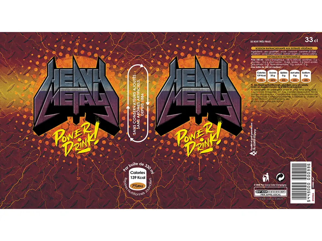 packaging heavy metal power drink - graphiste web print freelance