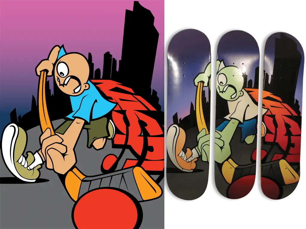 kasper skateboards, triptyque street hockey - graphiste web print freelance