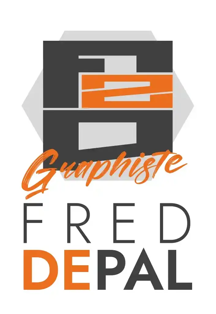 logo Fred DE PAL graphiste - graphiste web print freelance