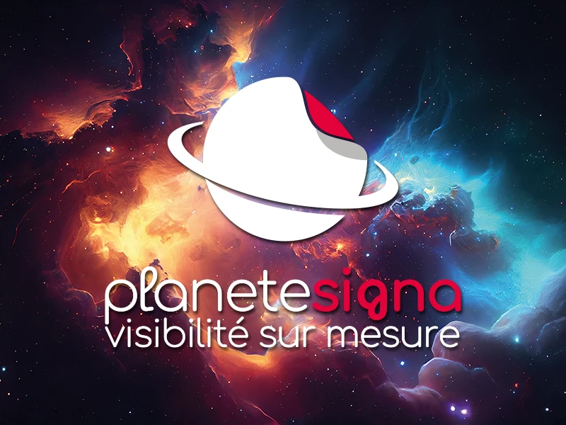 logo planète signa - graphiste web print freelance