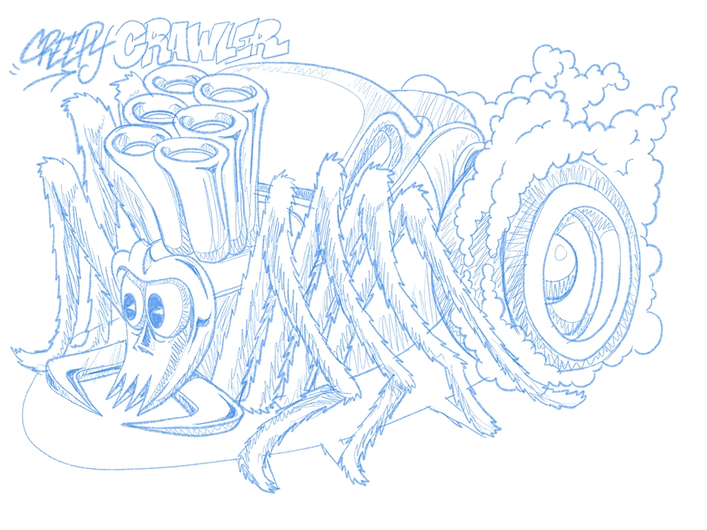 croquis Creepy Crawler RC Crawler